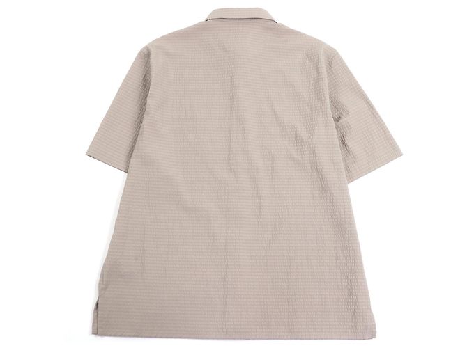Dior Kurzarmhemd aus Stoff mit Karomuster Beige - Ansicht 3