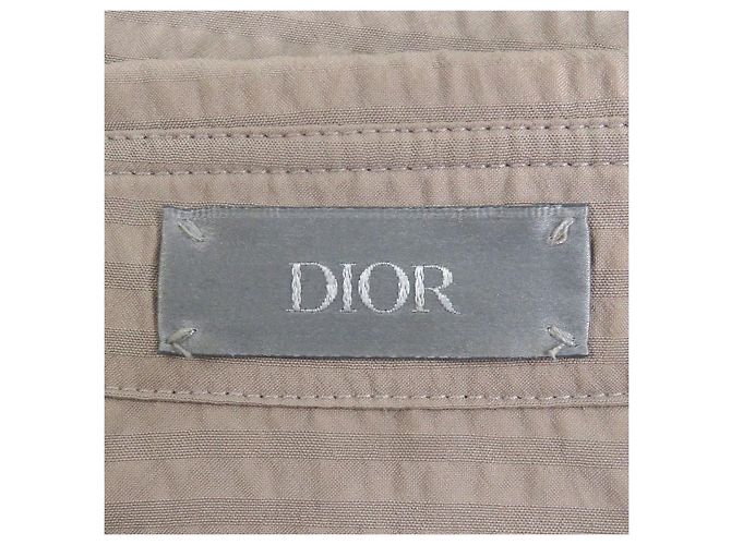 Dior Kurzarmhemd aus Stoff mit Karomuster Beige - Ansicht 5