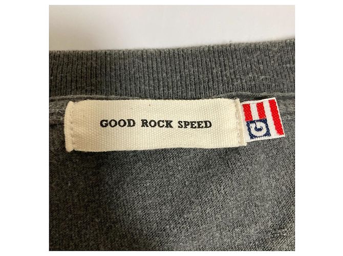 Autre Marque T-shirt Vintage GOOD ROCK SPEED Marrone Grigio antracite - vista 8