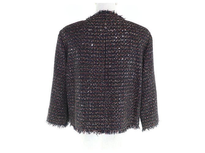 Timeless Chaqueta Chanel de nylon sin cuello Multicolor - vista 3