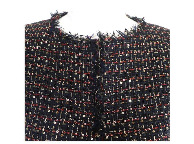 Timeless Chaqueta Chanel de nylon sin cuello Multicolor - vista 4