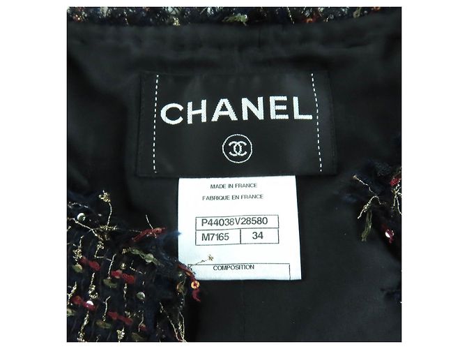 Timeless Chaqueta Chanel de nylon sin cuello Multicolor - vista 8