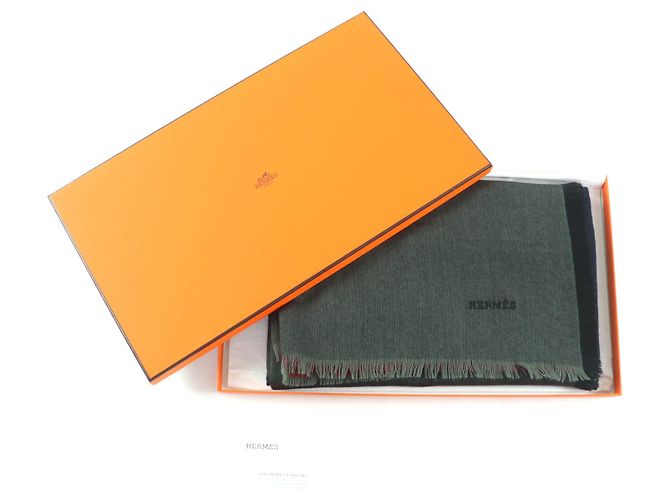 Sciarpa in cashmere Hermès Stall Rosso - vista 2