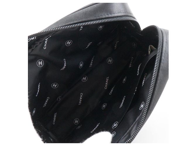 Pochette Chanel Mademoiselle Nylon Nero - vista 5