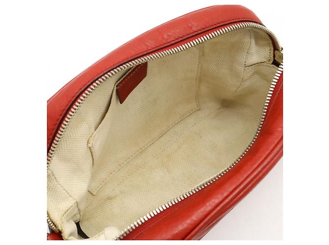 Borsa a tracolla Gucci Soho Small Disco in pelle Rosso - vista 8