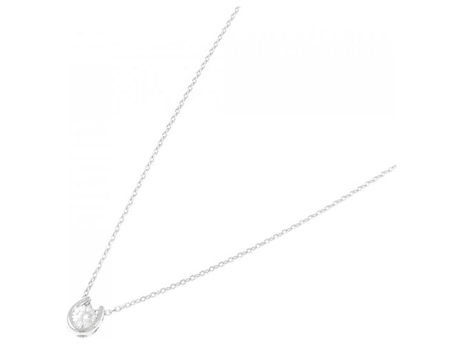Autre Marque Collana di Diamanti Pt900 Pt850 Argento - vista 2
