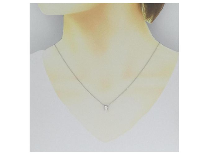 Autre Marque Collana di Diamanti Pt900 Pt850 Argento - vista 6