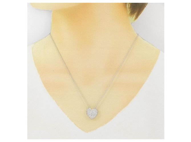 Autre Marque Collana in oro bianco Au750 e diamanti Argento - vista 6