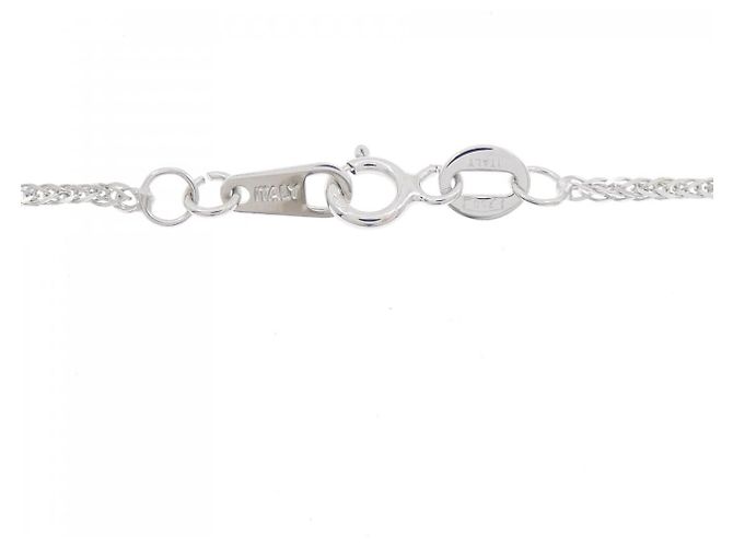 Autre Marque Collana in oro bianco Au750 con alexandrite e diamante Argento - vista 5