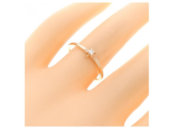 Autre Marque Anello Kumikyoku K10 Oro Rosa e Diamante - vista 5