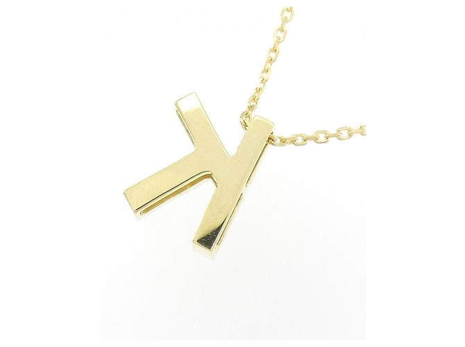 Autre Marque Au750 Diamant Initial K Halskette Golden - Ansicht 4