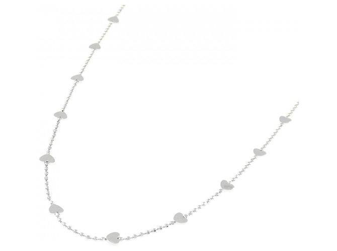 Autre Marque Collana a cuore in oro bianco 750 D'oro - vista 2