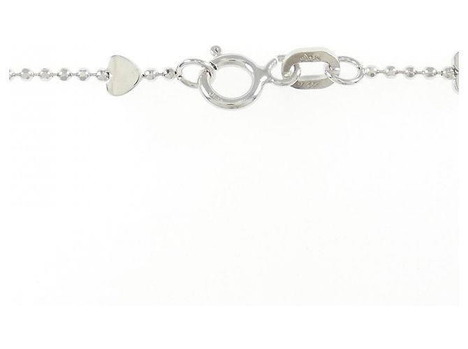 Autre Marque Collana a cuore in oro bianco 750 D'oro - vista 4