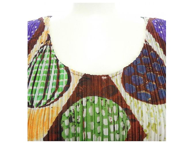 Autre Marque Top Pleats Please Castaño - vista 4