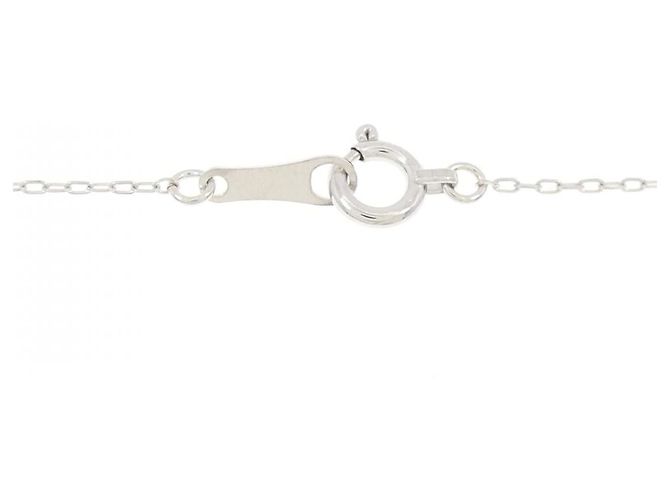 Autre Marque Collana in oro bianco Au750, tanzanite e diamante Argento - vista 5