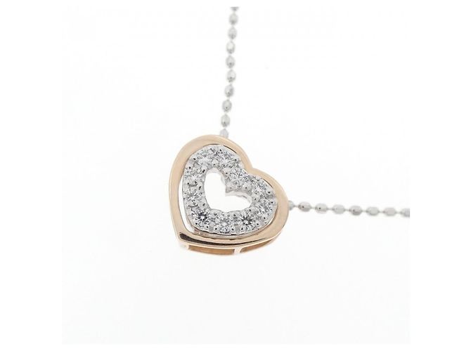 Autre Marque Collana con diamanti 2-way Au750 D'oro - vista 3