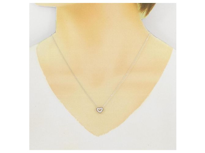 Autre Marque Collana con diamanti 2-way Au750 D'oro - vista 7