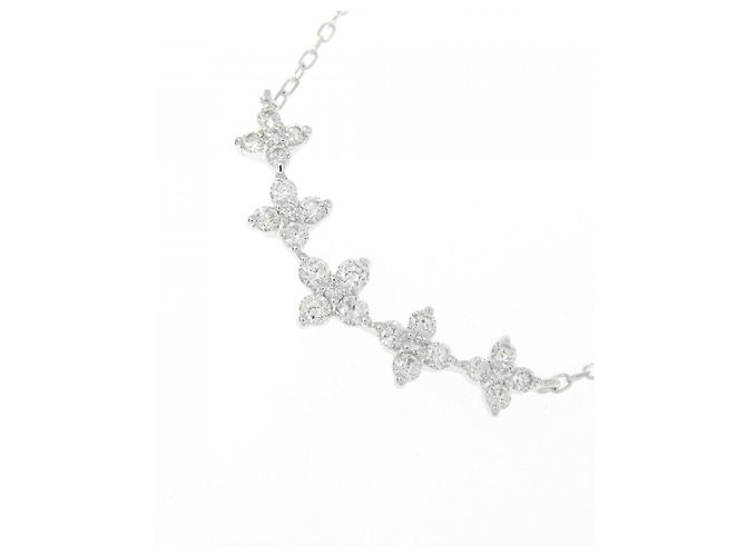 Autre Marque Collana in oro bianco e diamanti Au750 Argento - vista 3