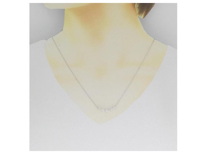 Autre Marque Collana in oro bianco e diamanti Au750 Argento - vista 6