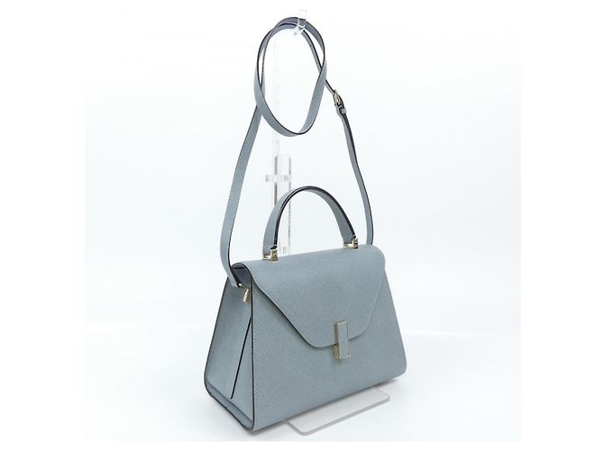 Borsa in pelle di vitello morbida Valextra Blu - vista 2