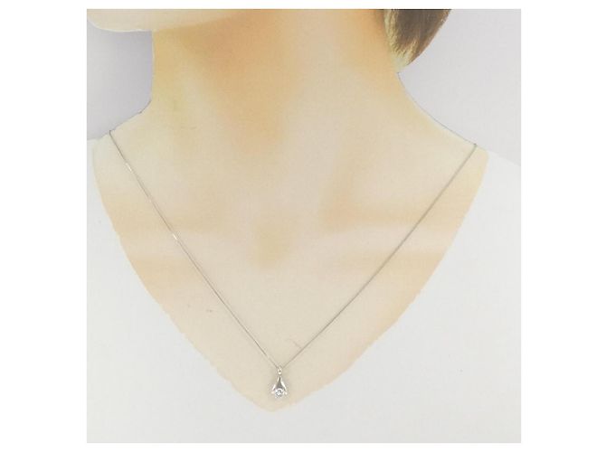 Autre Marque Collana in platino Pt900/Pt850 e diamante Argento - vista 6