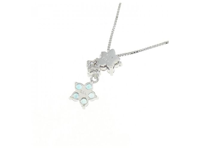 Autre Marque Collana in tourmalina e diamanti in oro bianco 18K Argento - vista 4