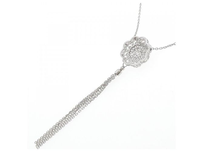 Autre Marque Collana di Diamanti PT900 PT850 Argento - vista 4