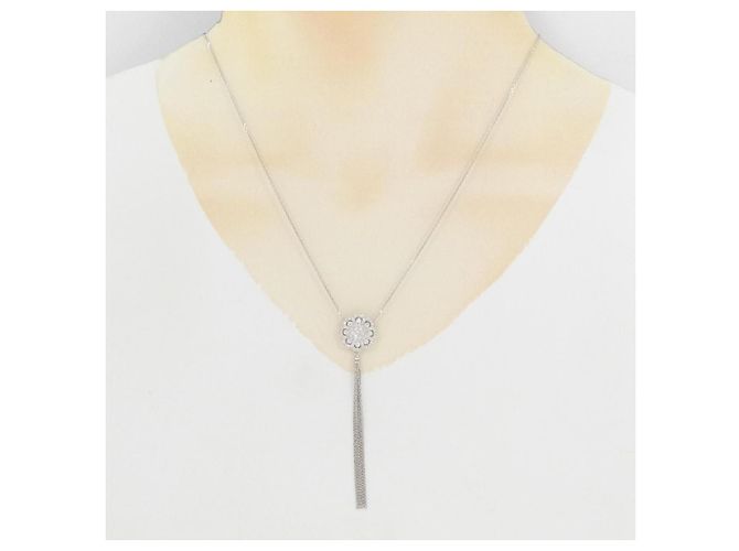 Autre Marque Collana di Diamanti PT900 PT850 Argento - vista 6