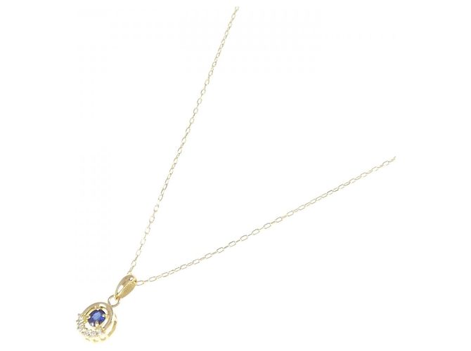 Autre Marque Collana in zaffiri e diamanti Au750 D'oro - vista 2