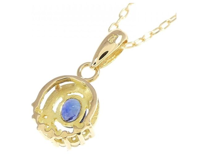 Autre Marque Collana in zaffiri e diamanti Au750 D'oro - vista 4
