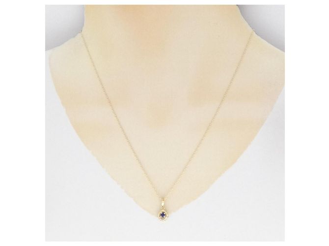 Autre Marque Collana in zaffiri e diamanti Au750 D'oro - vista 6
