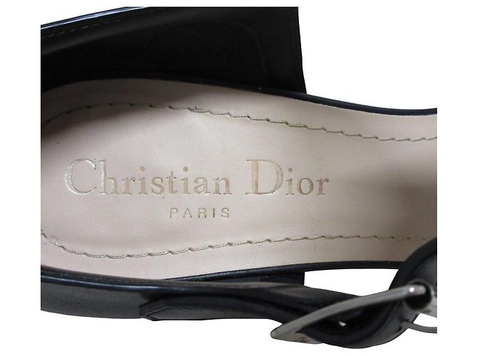 Sandali in pelle Christian Dior SAUVAGE Nero - vista 5