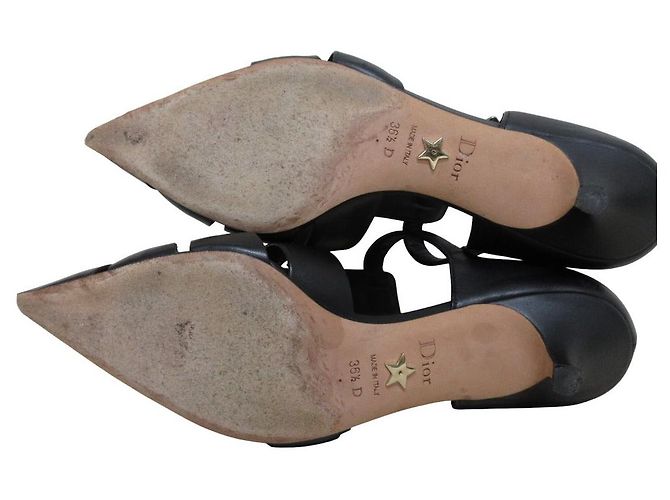 Sandali in pelle Christian Dior SAUVAGE Nero - vista 6