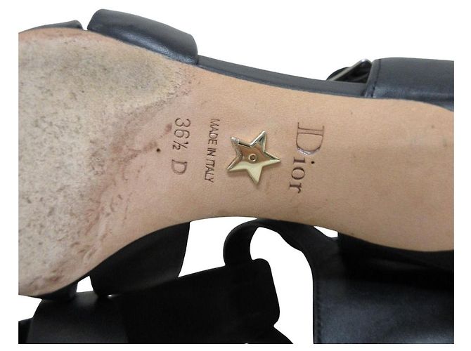 Sandali in pelle Christian Dior SAUVAGE Nero - vista 7