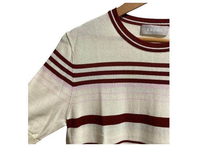 Autre Marque Top de punto de algodón Erdos Beige Blanco roto - vista 2