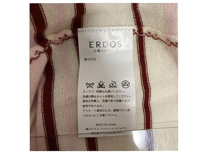 Autre Marque Top de punto de algodón Erdos Beige Blanco roto - vista 6