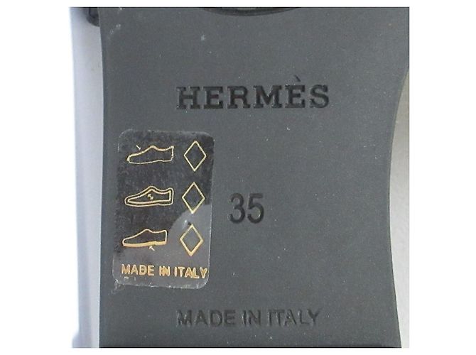 Hermès Sandali piatti Aloha Hermes Nero - vista 8