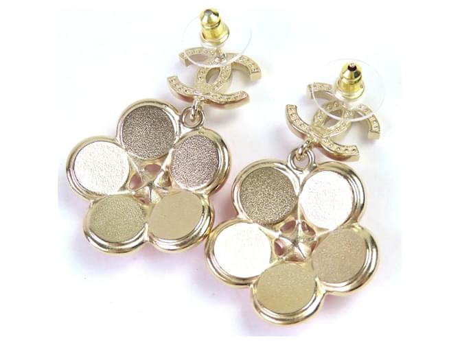 Timeless Orecchini Chanel COCO Mark Rhinestone Flower Rosa - vista 3