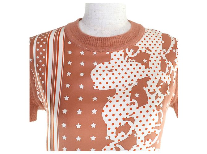 Hermès Brides de Gala Wolle Seide Strick 36 Pink - Ansicht 4