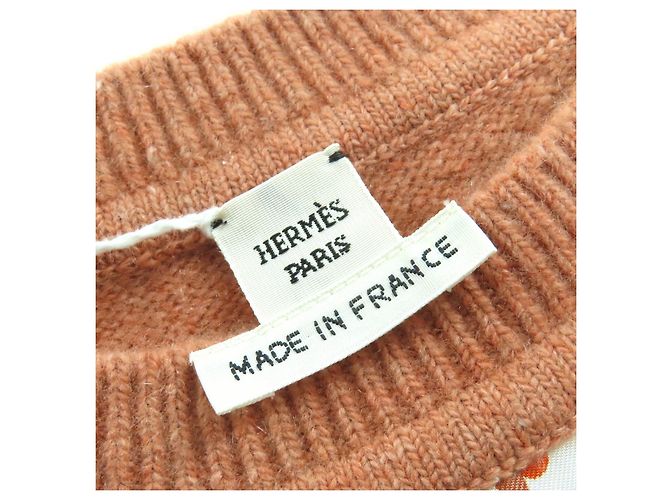 Hermès Brides de Gala Wolle Seide Strick 36 Pink - Ansicht 6
