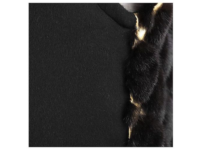 Autre Marque Chaleco de piel de visón BRASCHI Loro Piana NAFA Dorado Bronce Marrón oscuro - vista 7