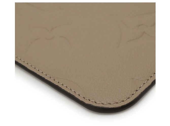 Pochette Louis Vuitton Neverfull Monogram Empreinte Beige Grigio - vista 3