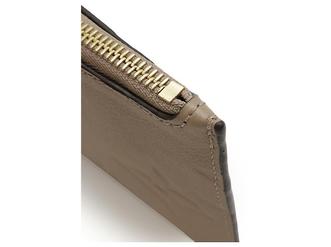 Pochette Louis Vuitton Neverfull Monogram Empreinte Beige Grigio - vista 5