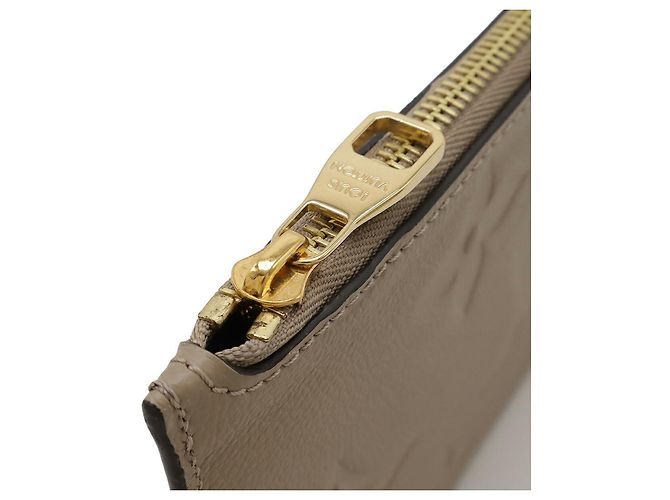 Pochette Louis Vuitton Neverfull Monogram Empreinte Beige Grigio - vista 6