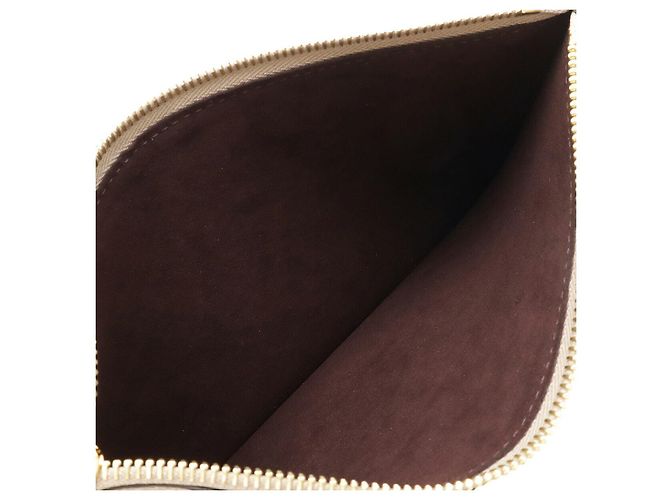 Pochette Louis Vuitton Neverfull Monogram Empreinte Beige Grigio - vista 7