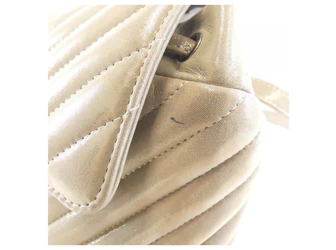 Timeless Chanel Metallic-Kalbsleder-Rucksack Silber - Ansicht 5