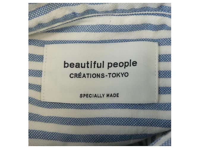 Autre Marque camicia a righe beautiful people Blu - vista 4