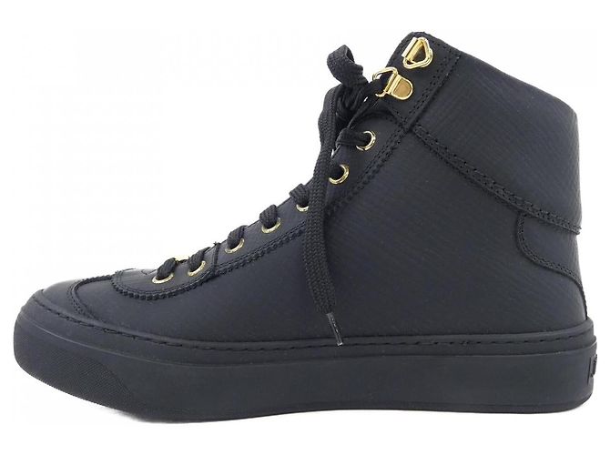 JIMMY CHOO Ledersneaker Schwarz - Ansicht 2