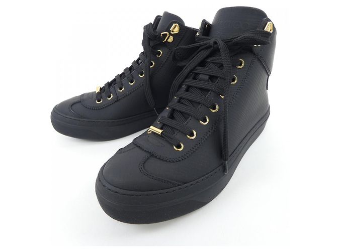 JIMMY CHOO Ledersneaker Schwarz - Ansicht 3