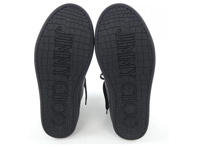 JIMMY CHOO Ledersneaker Schwarz - Ansicht 4